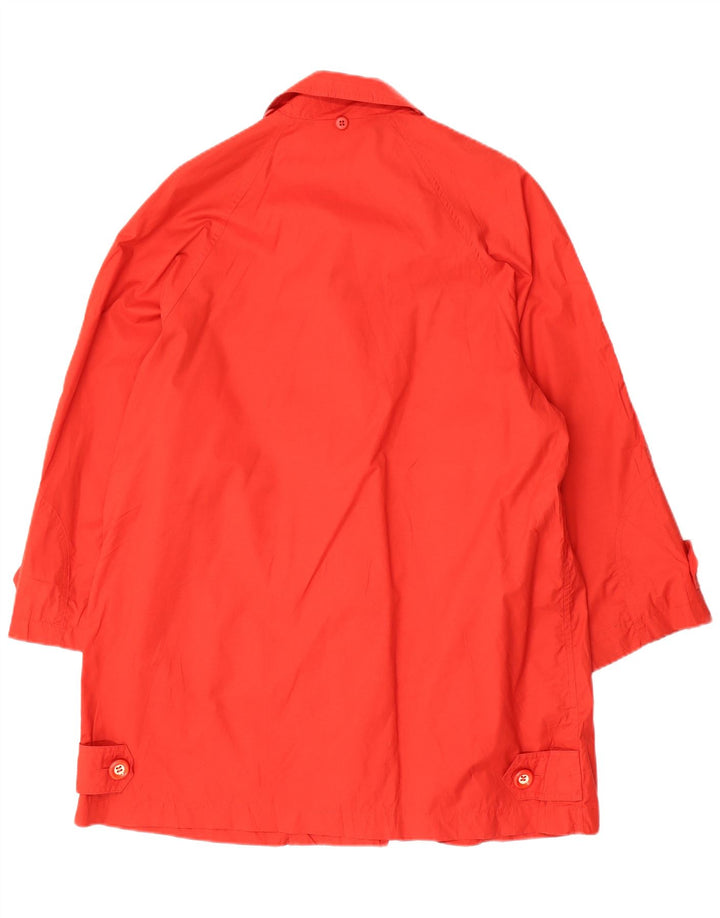 INCOM Womens Overcoat IT 46 Large Red Cotton