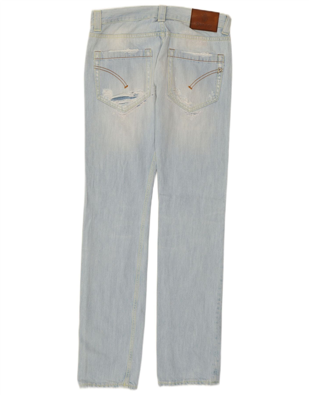 DONDUP Womens Distressed Slim Jeans W30 L33 Blue Cotton