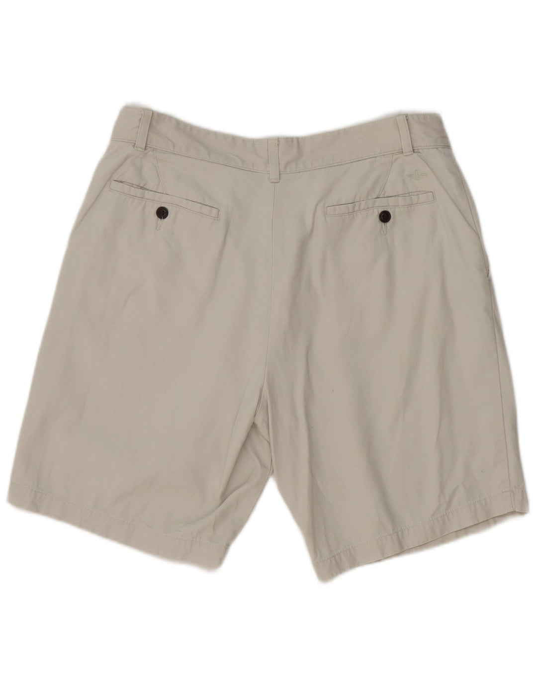 Dockers Mens Khakis Chino Shorts W34 Large Grey Cotton
