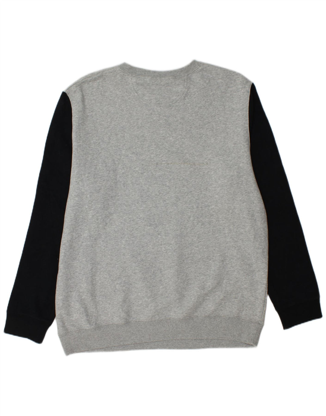 CONVERSE Mens Graphic Sweatshirt Jumper XL Grey Colourblock Cotton