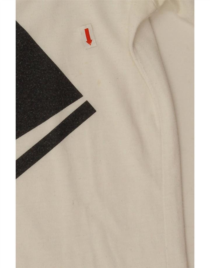 Nike Womens Oversized Graphic T-Shirt Top UK 6 XS White Polyester