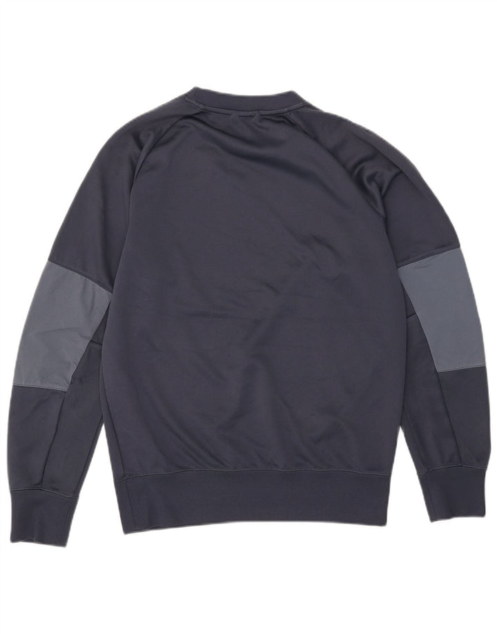 Nike Mens Graphic Sweatshirt Jumper Small Navy Blue Colourblock Polyester