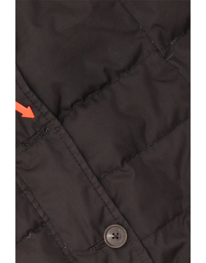 Tommy Hilfiger Womens Padded Gilet UK 14 Large Black Polyester