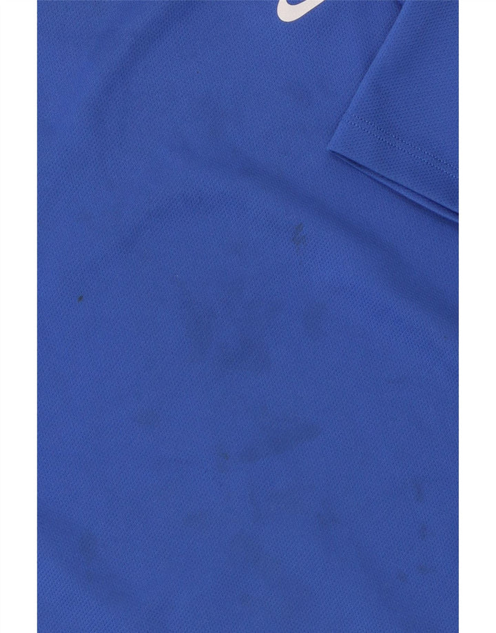 Nike Boys Dri Fit T-Shirt Top 10-11 Years Medium Blue Polyester