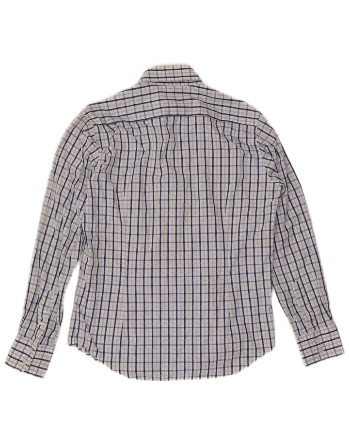 Ted Baker Mens Shirt Size 3 Medium Blue Check Cotton