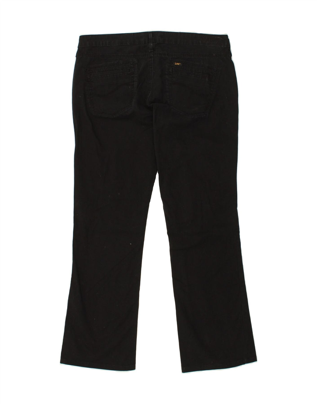 LEE Womens Bootcut Casual Trousers W33 L29 Black Cotton Vintage Lee and Second-Hand Lee from Messina Hembry 