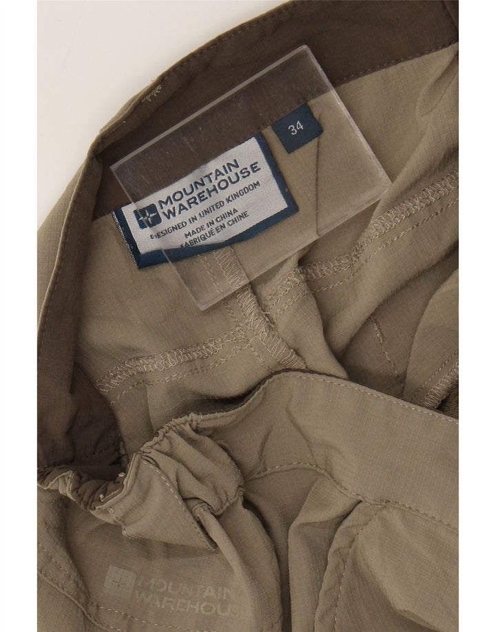 Mountain Warehouse Mens Cargo Shorts W34 Large Khaki