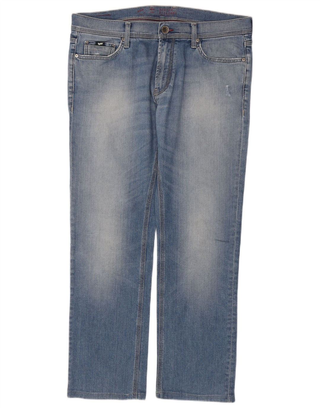 GAS Mens Norton Straight Jeans W34 L30 Blue Cotton