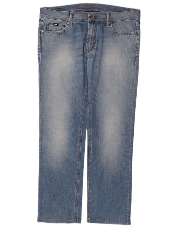 GAS Mens Norton Straight Jeans W34 L30 Blue Cotton