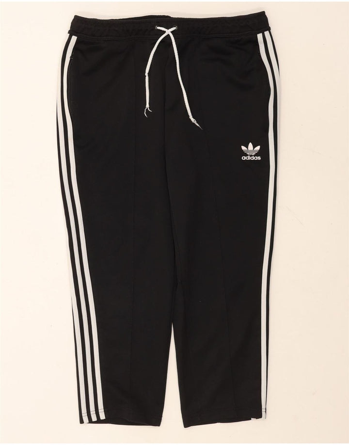 Adidas Mens Capri Tracksuit Trousers Large  Black Polyester