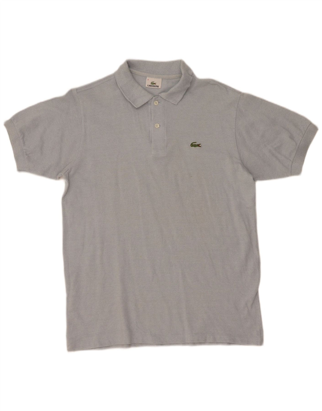 Lacoste Mens Polo Shirt Size 4 Medium Blue Cotton