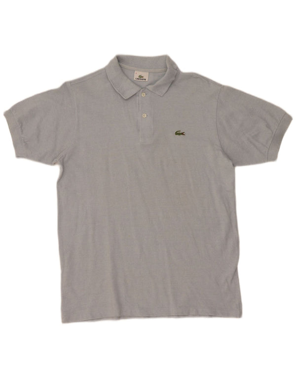 Lacoste Mens Polo Shirt Size 4 Medium Blue Cotton