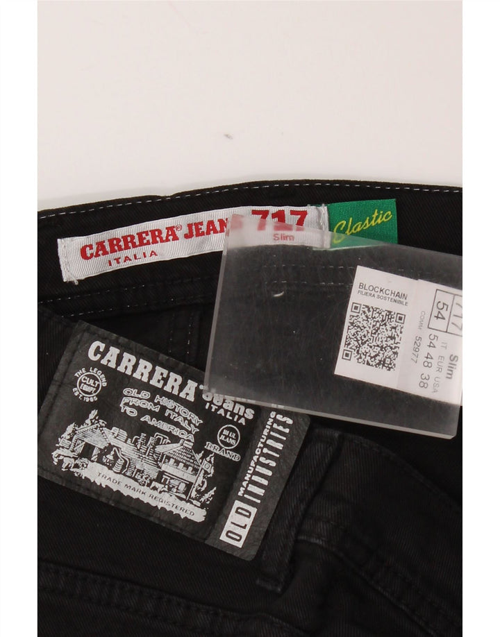 Carrera Mens 717 Slim Jeans W38 L32 Black Cotton