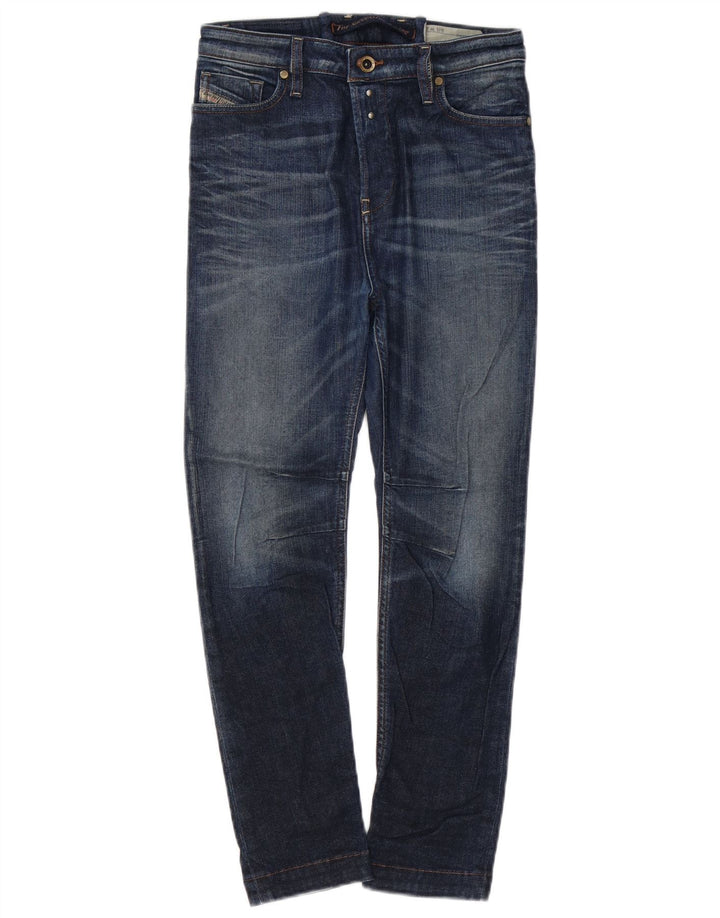 DIESEL Womens Easee Low Waist Relaxed Fit Straight Jeans W24 L25  Blue