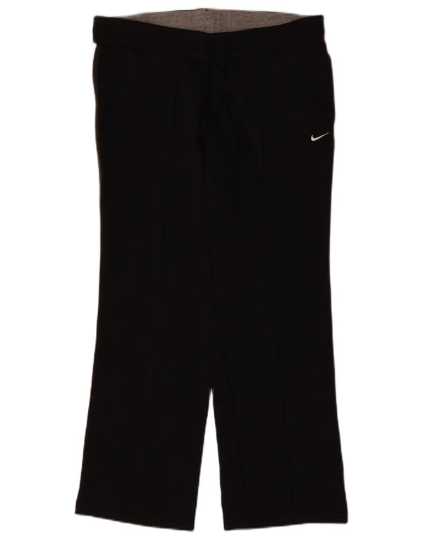 NIKE Womens Tracksuit Trousers UK 12/14 Medium  Black Polyester