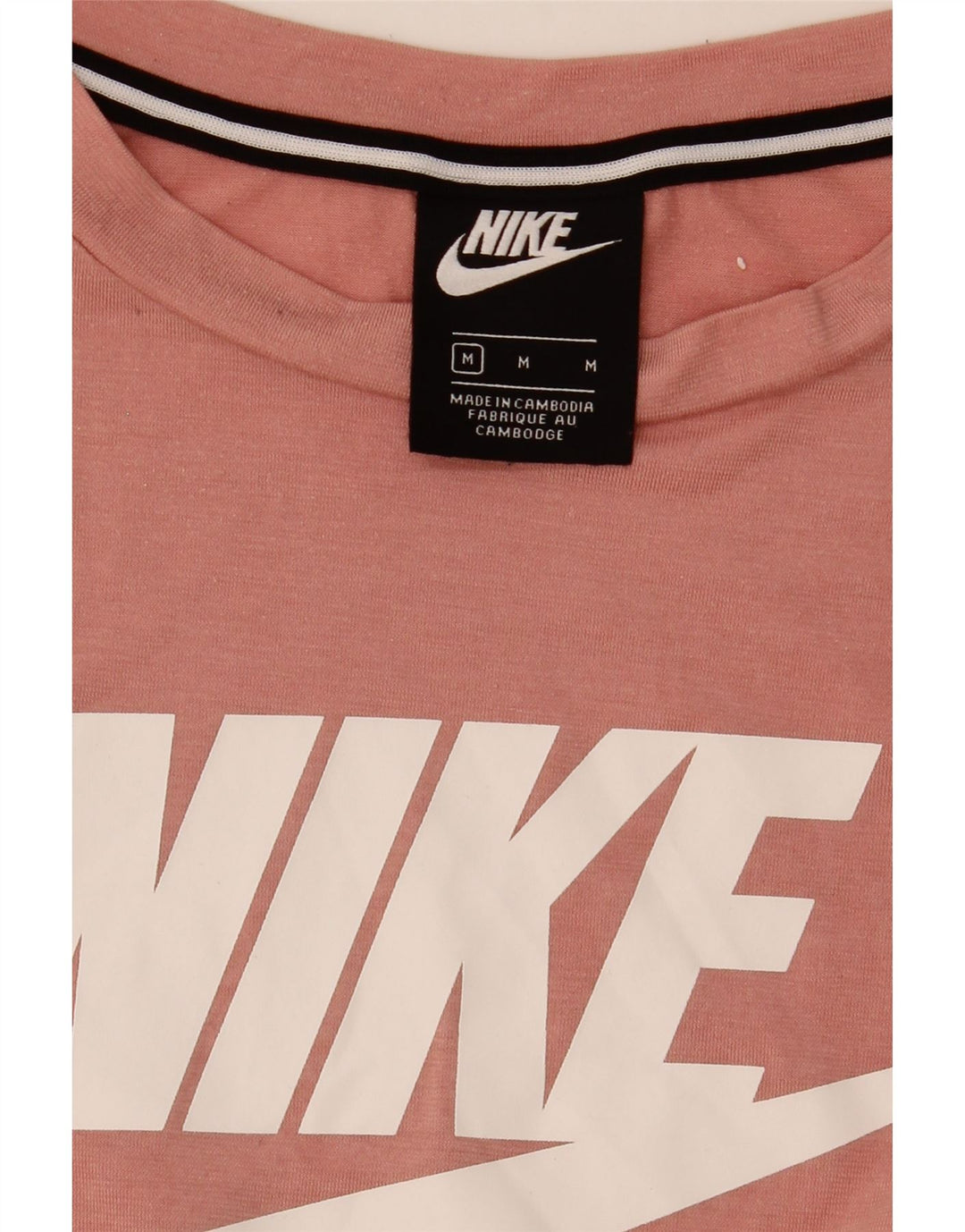 Nike Womens Graphic T-Shirt Top UK 14 Medium Pink