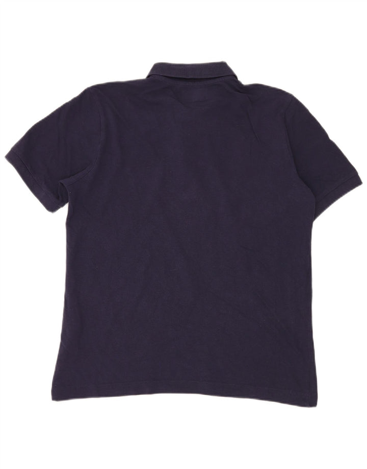 KAPPA Mens Polo Shirt Medium Navy Blue Cotton