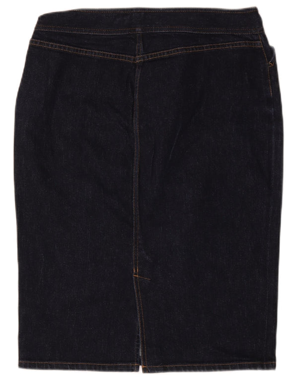 Ralph Lauren Womens Denim Pencil Skirt US 6 Medium W32 Navy Blue Cotton