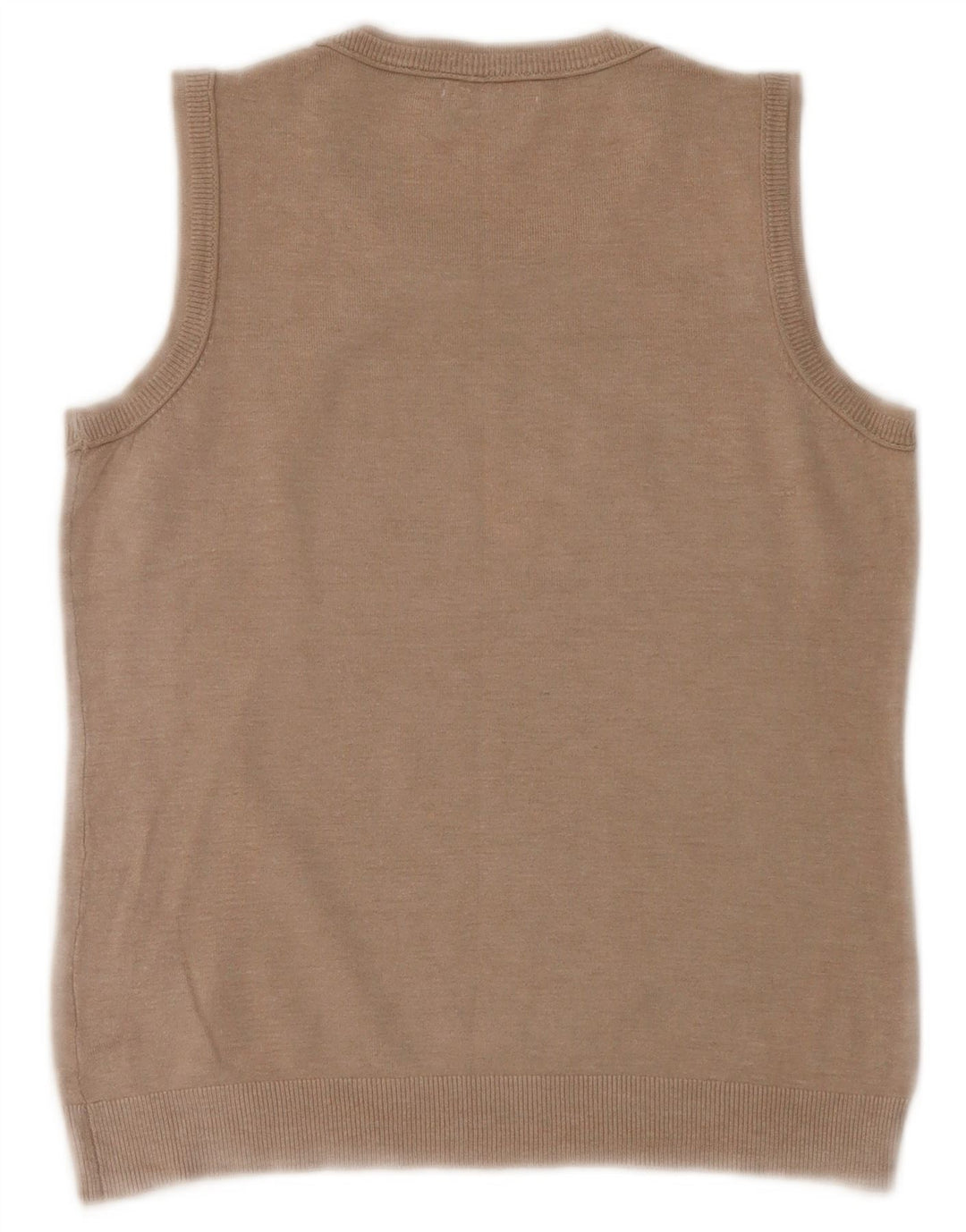 Calvin Klein Womens Vest Top UK 12 Medium Beige Rayon