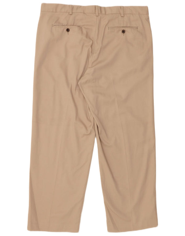 EDDIE BAUER Mens Straight Chino Trousers W38 L30 Beige Cotton