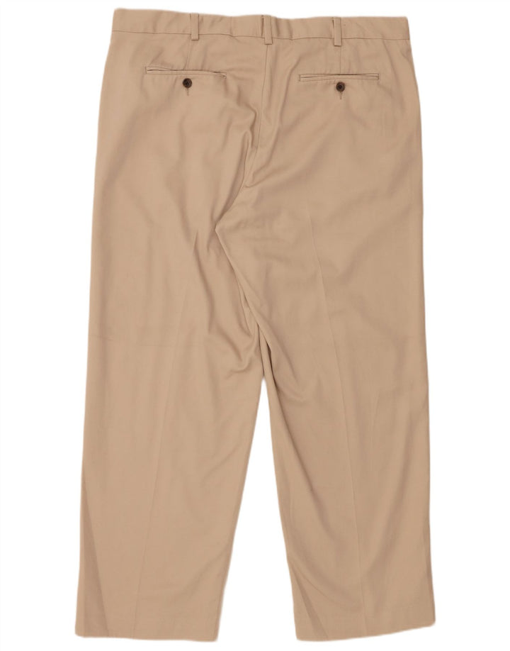 EDDIE BAUER Mens Straight Chino Trousers W38 L30 Beige Cotton