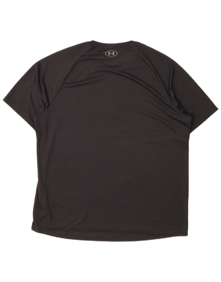 Under Armour Mens T-Shirt Top 2XL Black Polyester