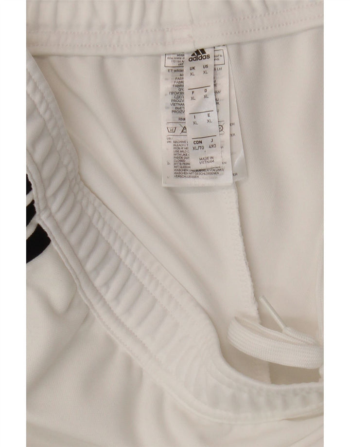 Adidas Mens Climacool Tracksuit Trousers XL  White Polyester