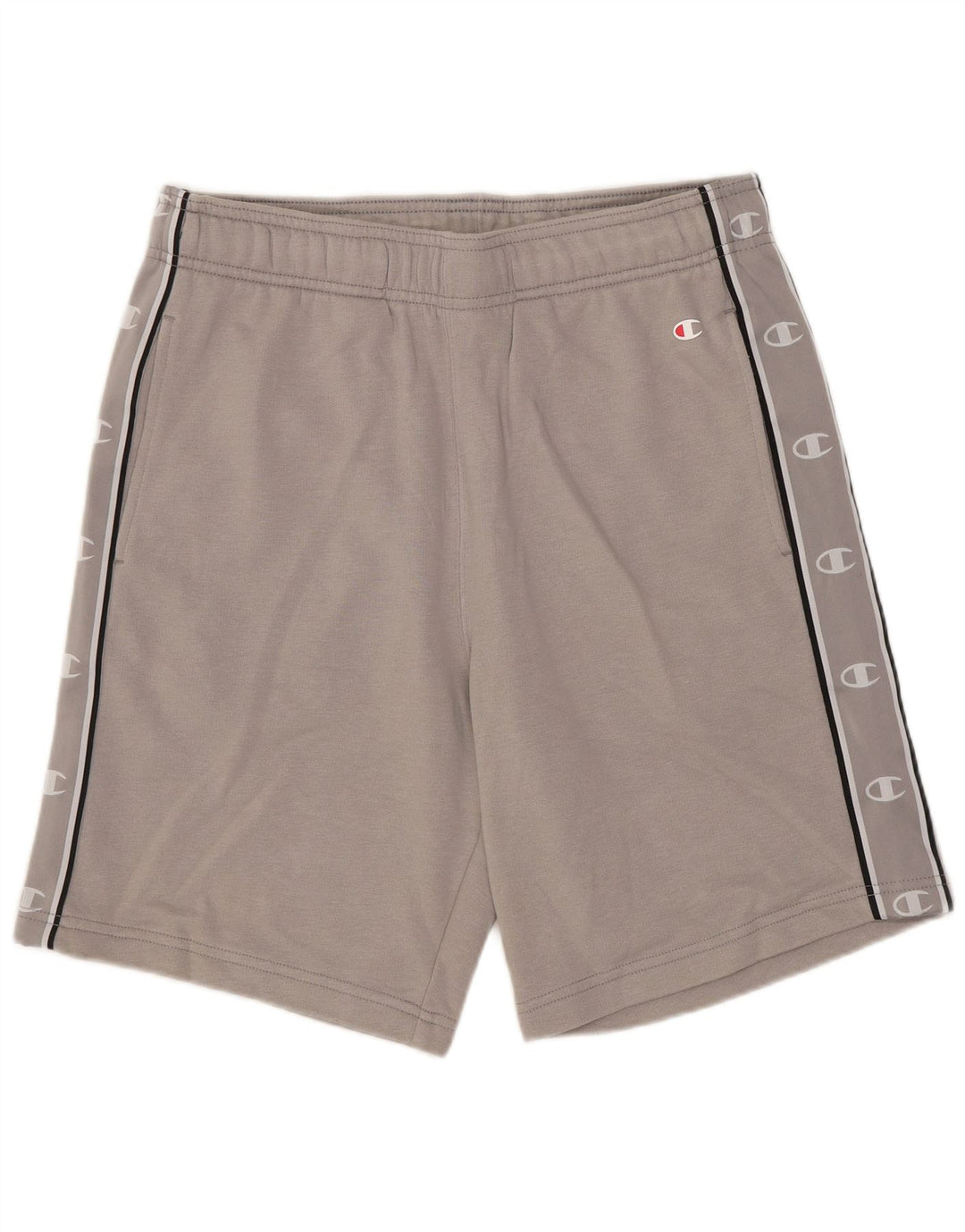 Champion Mens Graphic Sport Shorts Medium Grey Cotton
