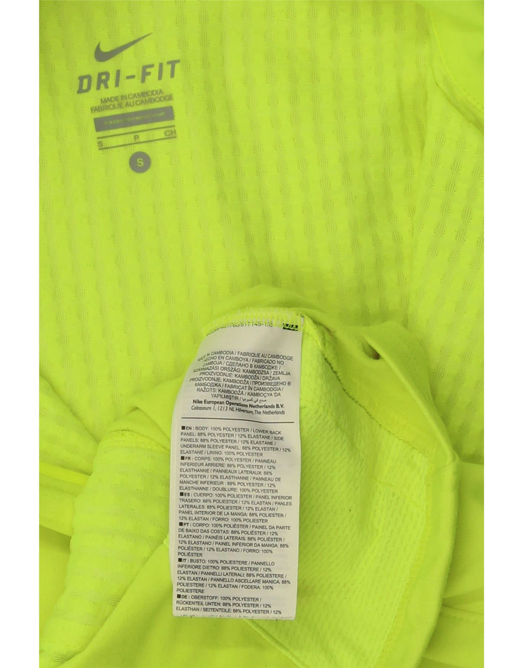 NIKE Mens Dri Fit Tracksuit Top Jacket Small Green Polyester