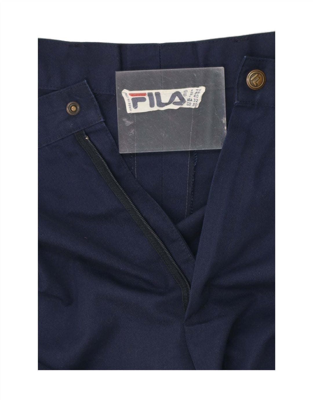 FILA Mens Chino Shorts W30 Medium Navy Blue Vintage Fila and Second-Hand Fila from Messina Hembry 