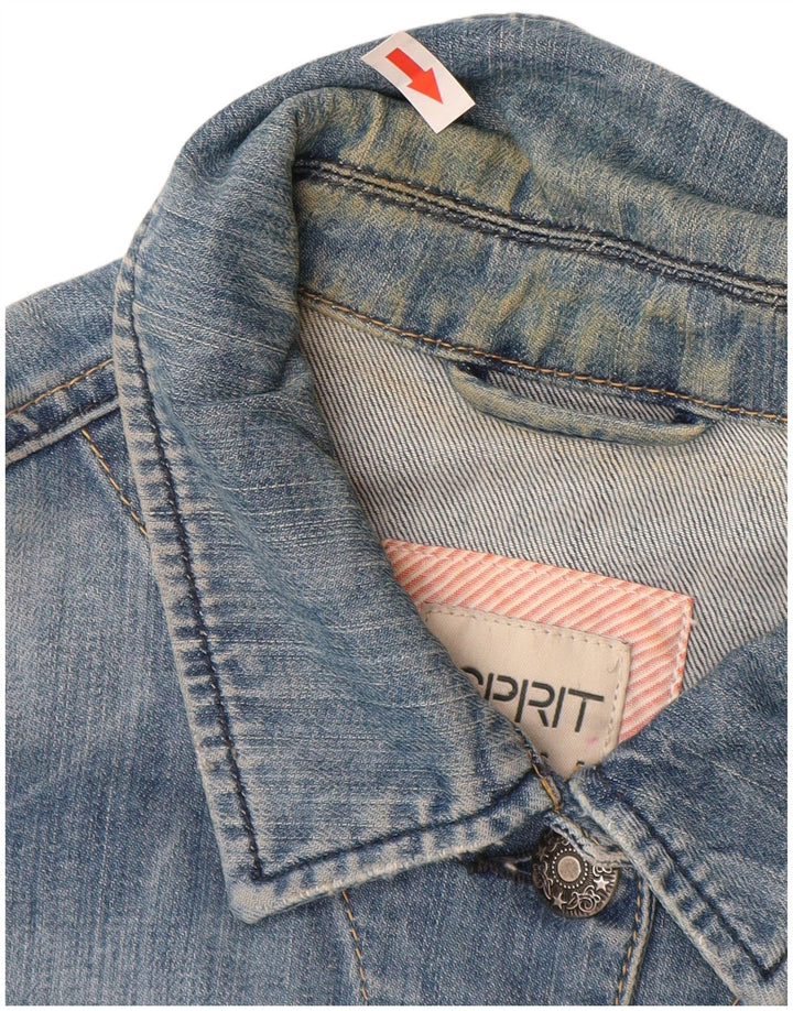 ESPRIT Womens Denim Jacket UK 20 2XL Blue Cotton