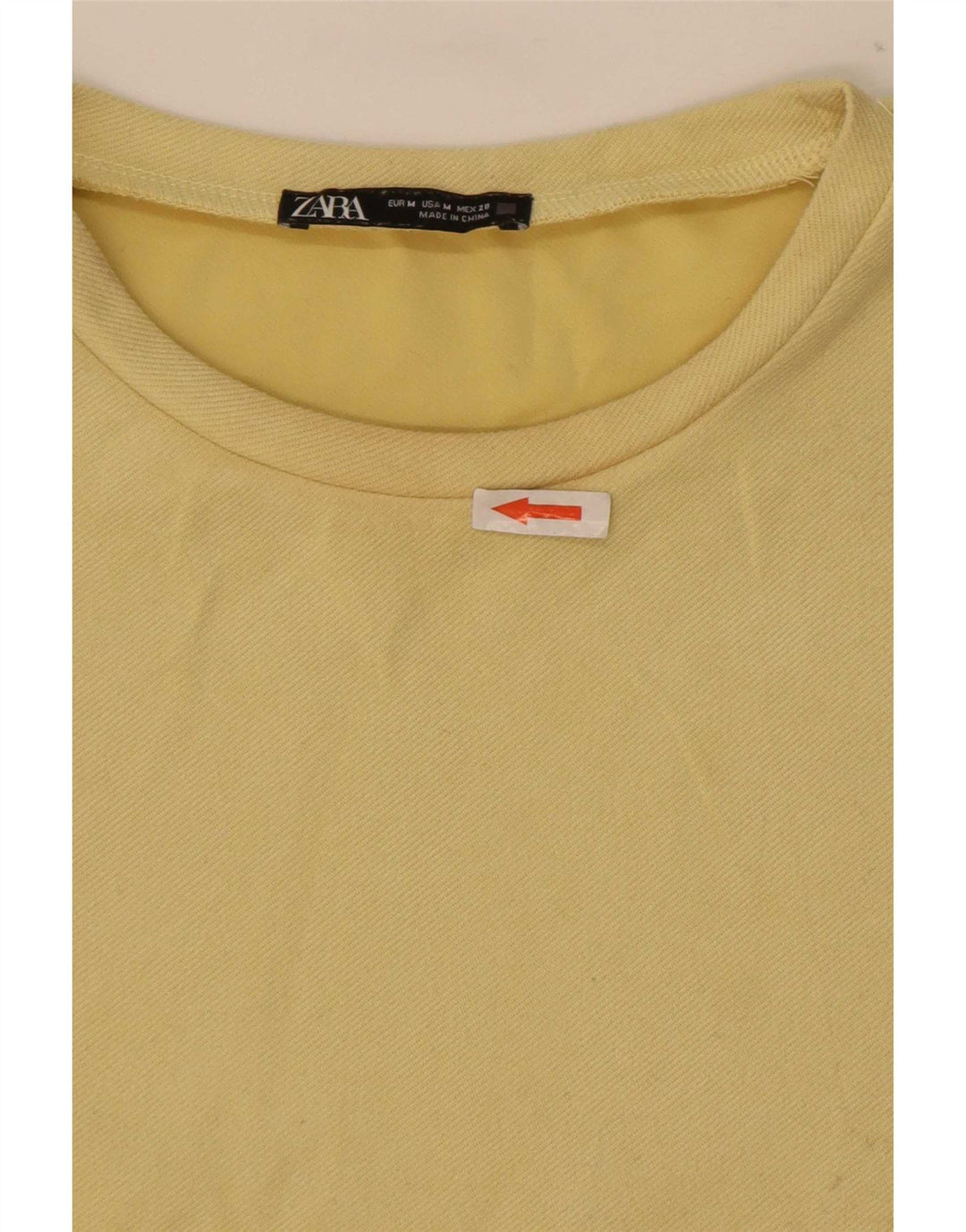 Zara Womens Shift Dress UK 14 Medium Yellow