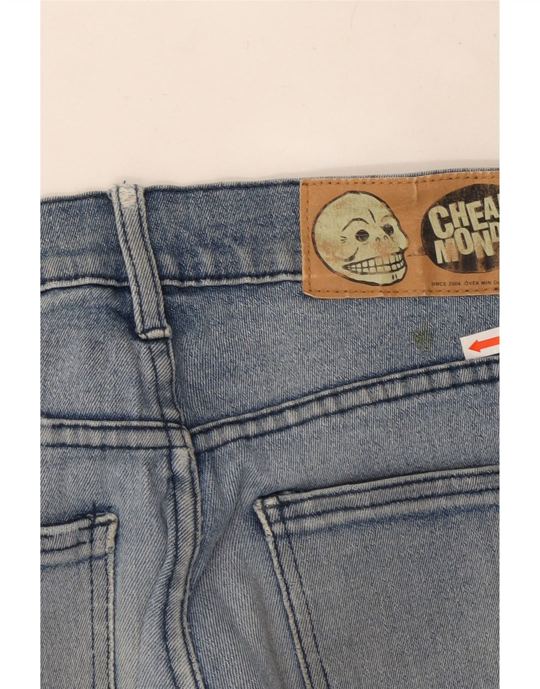 CHEAP MONDAY Womens Skinny Jeans W32 L34 Blue Cotton