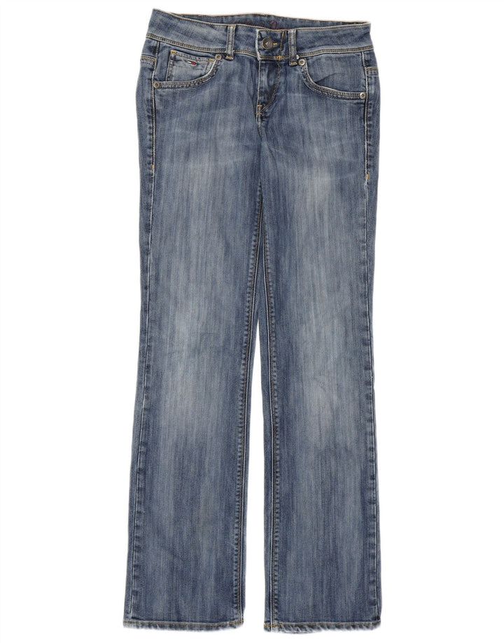 Tommy Hilfiger Womens Ruby Low Waist Straight Jeans W29 L32 Blue Cotton