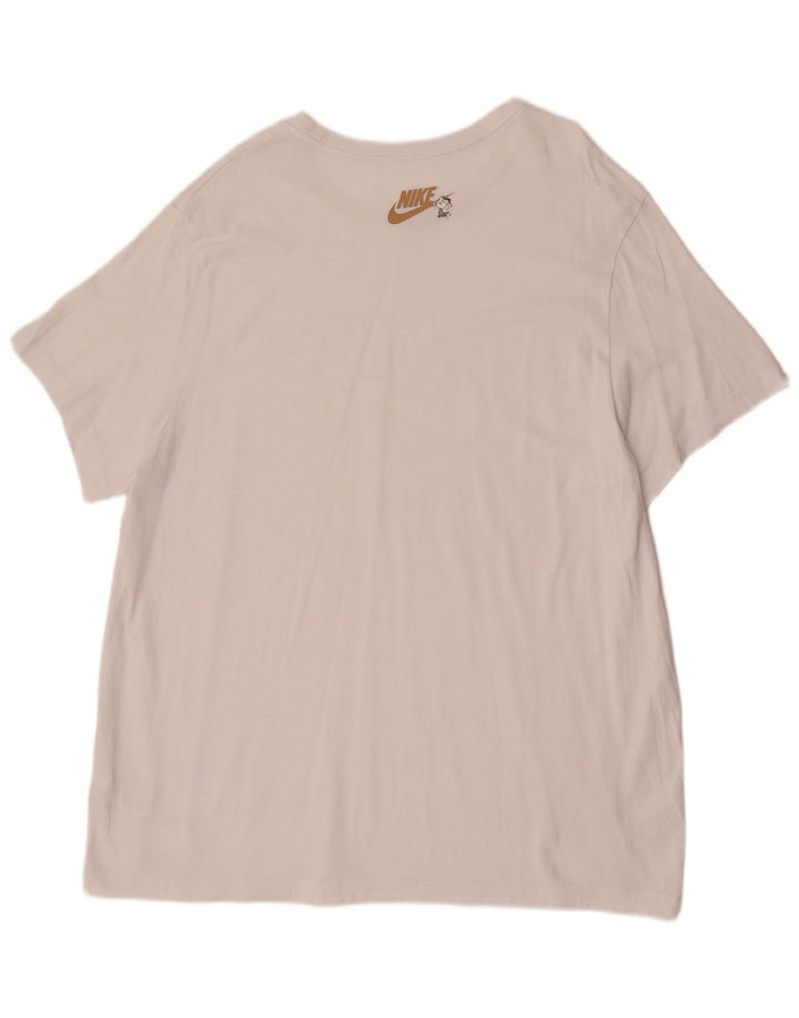 Nike Mens Graphic T-Shirt Top 2XL White Cotton