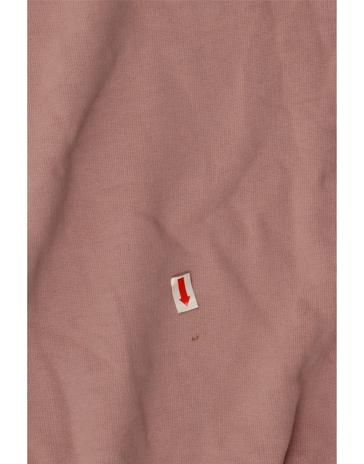BENETTON Womens Graphic Sweatshirt Jumper UK 16 Large Pink