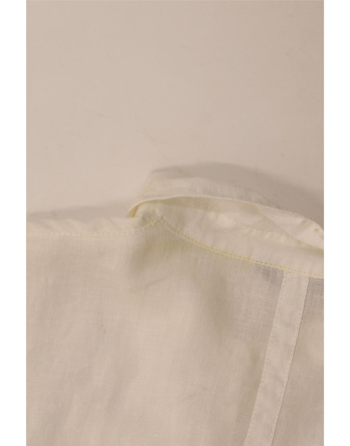 Autograph  Womens Shirt UK 18 XL White Linen