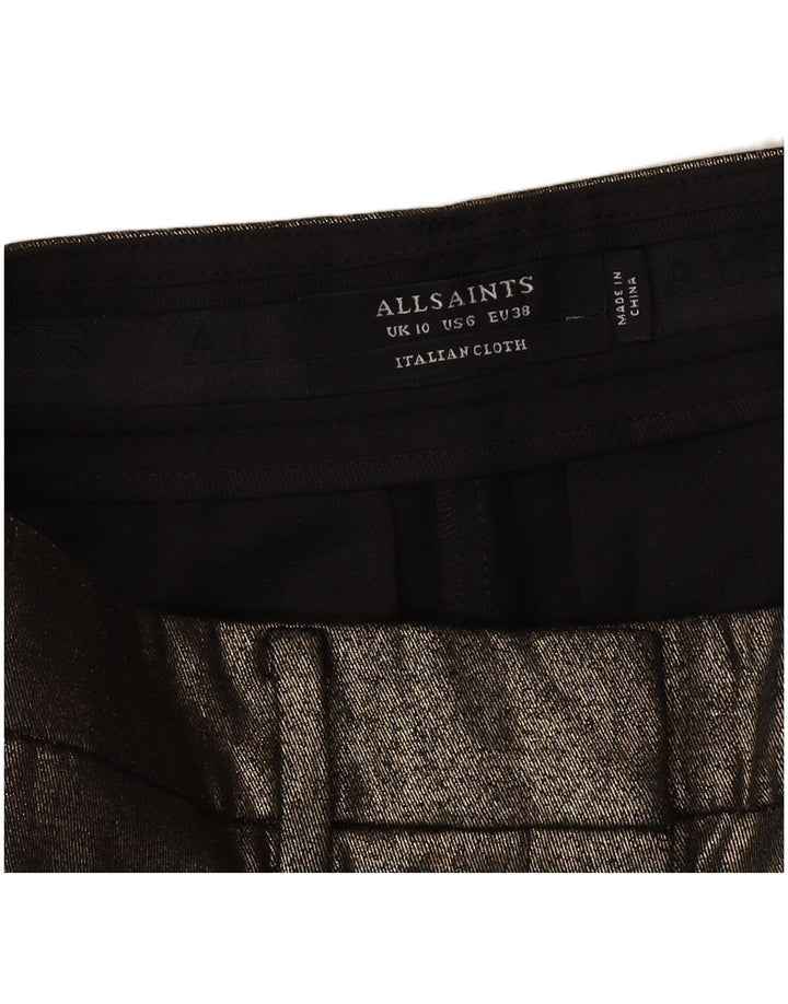 ALL SAINTS Womens Slim Chino Trousers UK 10 Small W28 L28 Gold