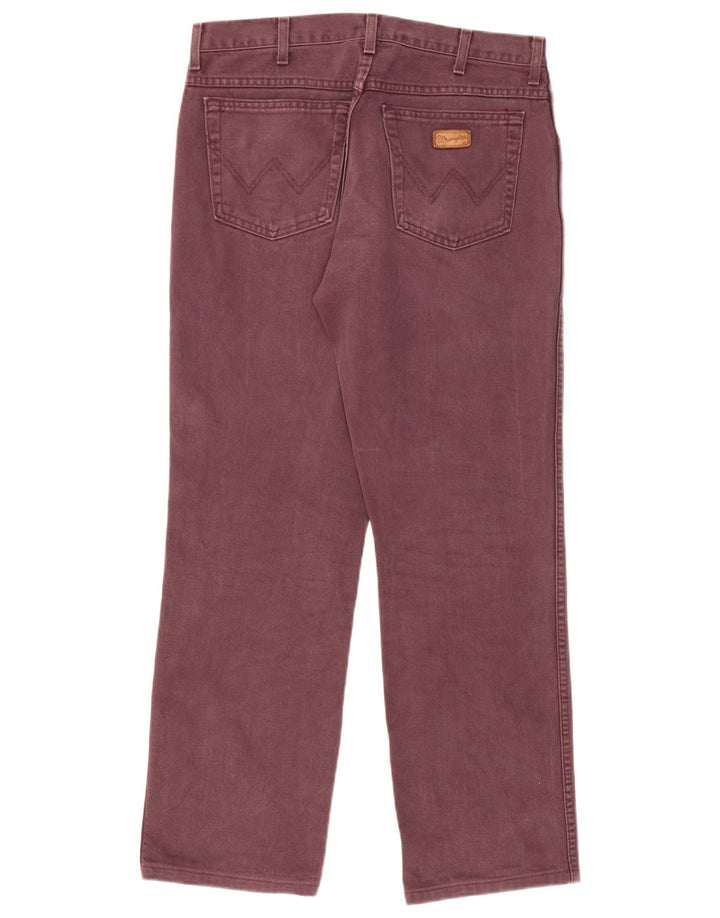 WRANGLER Mens Straight Jeans W34 L30  Maroon
