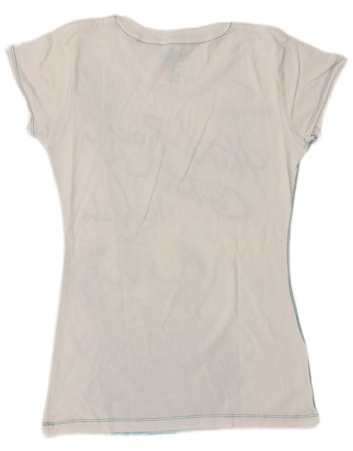 HARD ROCK CAFE Girls Hurghada Graphic T-Shirt Top 7-8 Years Medium White