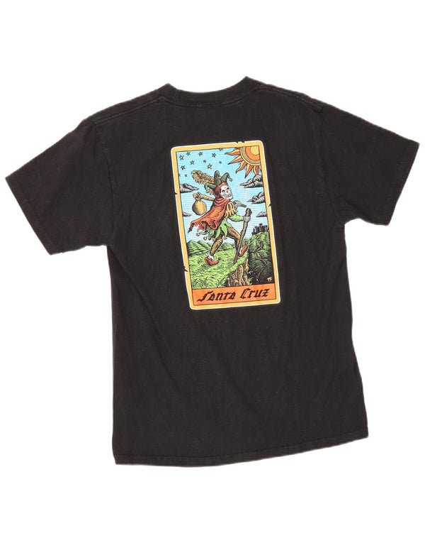 Santa Cruz Mens Graphic T-Shirt Top Small Black Cotton