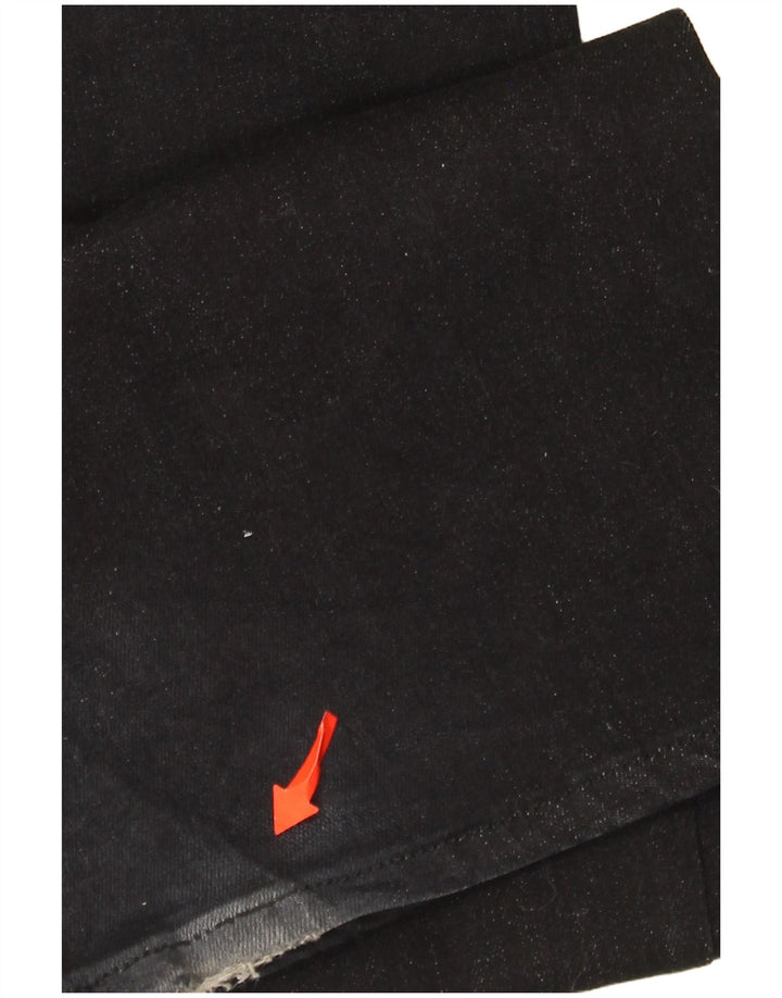 Roy Rogers Womens Flared Jeans W26 L35 Black Cotton