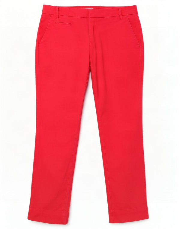 Patagonia Womens Slim Chino Trousers US 0 XS W28 L26 Red Cotton