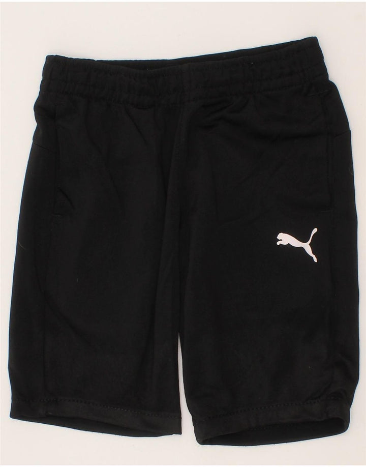 PUMA Boys Sport Shorts 5-6 Years Black Vintage Puma and Second-Hand Puma from Messina Hembry 