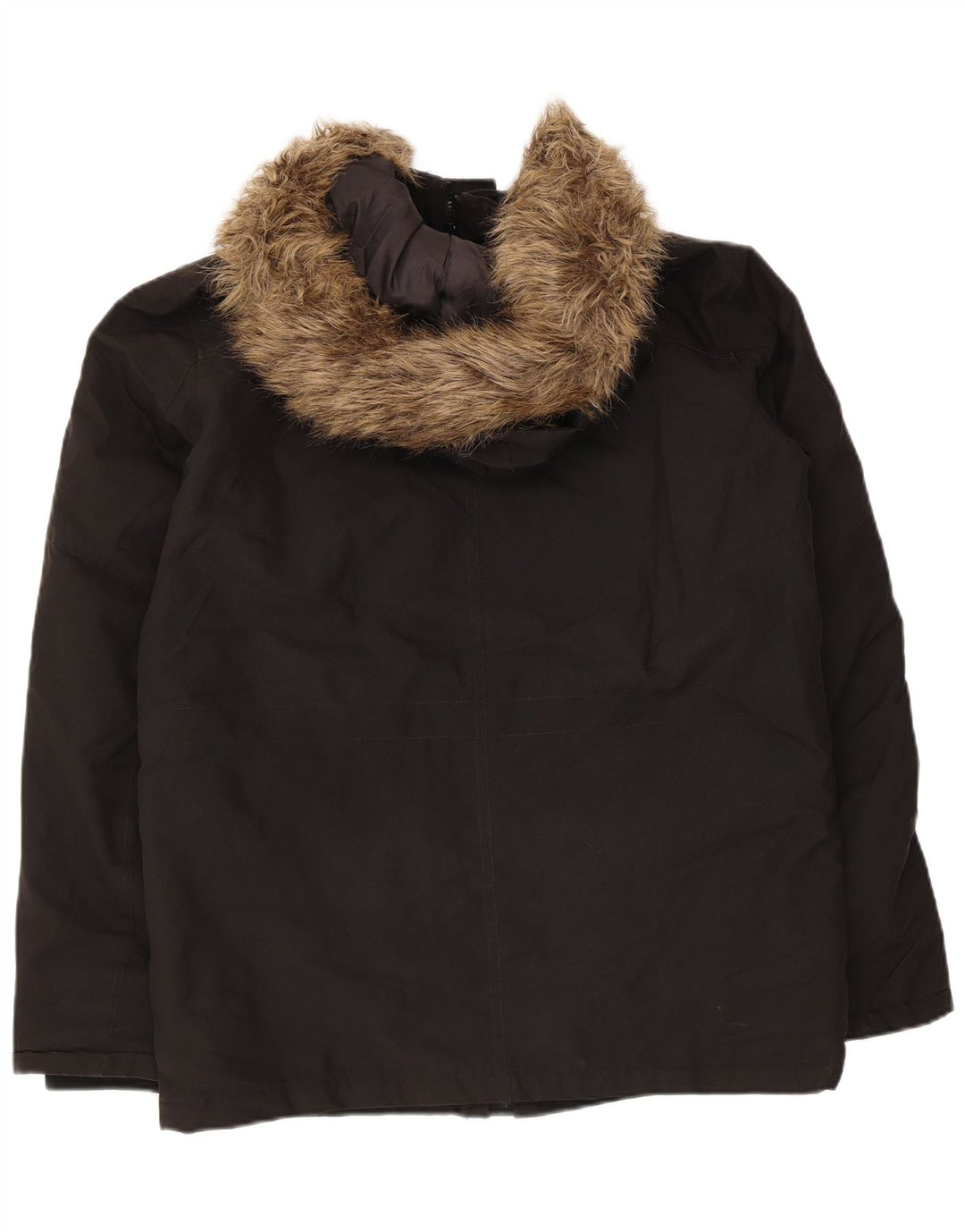 Jack & Jones Mens Hooded Padded Jacket UK 36 Small Black Polyester