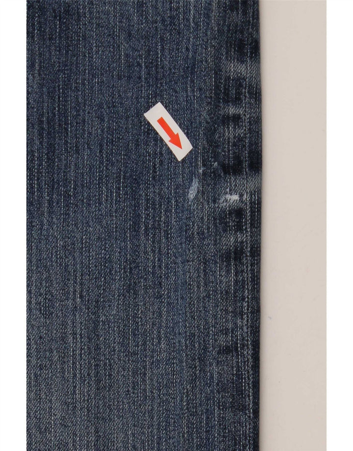 Rifle Womens Straight Jeans W30 L29 Blue Cotton