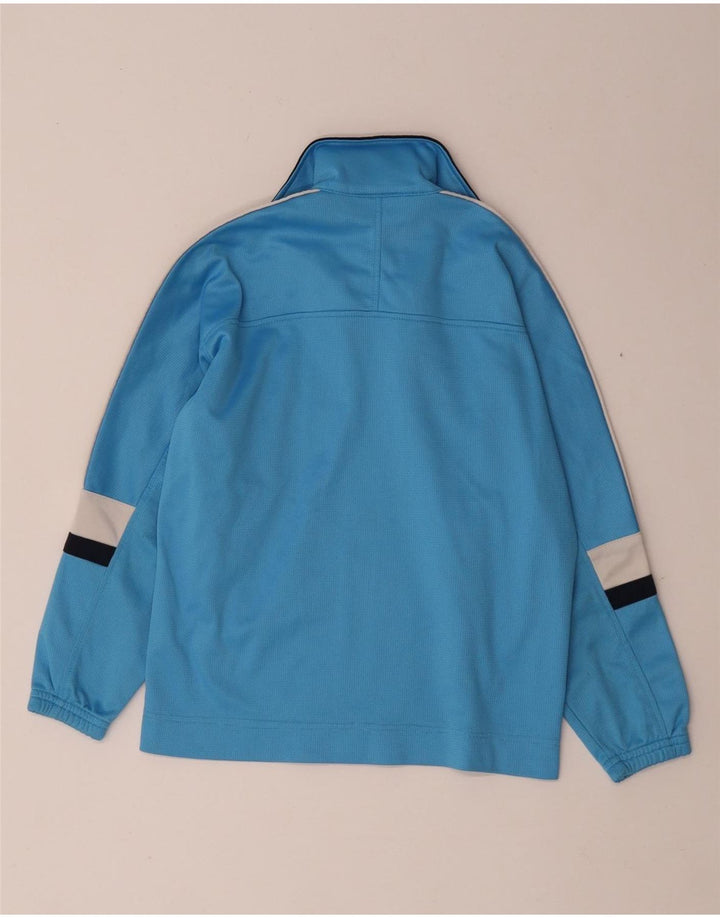 Asics Boys Graphic Tracksuit Top Jacket 9-10 Years Blue Colourblock