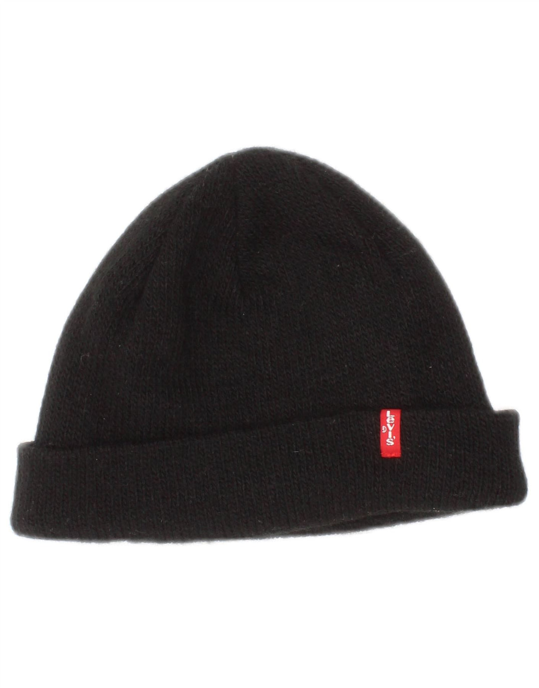 Levi's Mens Beanie Hat One Size Black Acrylic