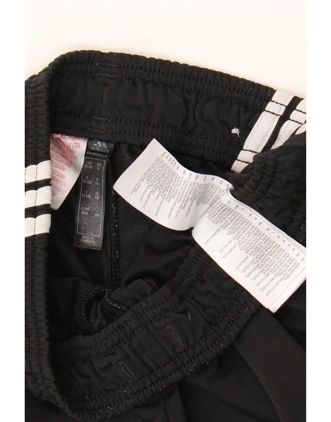 Adidas Boys Tracksuit Trousers 11-12 Years Black Polyester