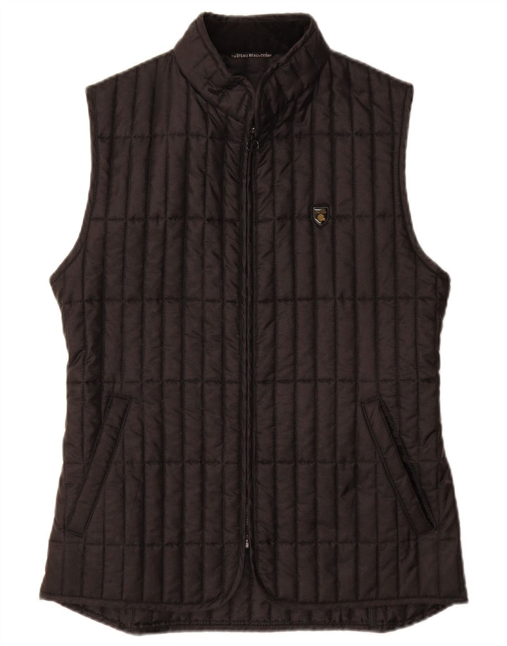 Chateu Beau Cedre Womens Quilted Gilet UK 12 Medium  Black Polyamide